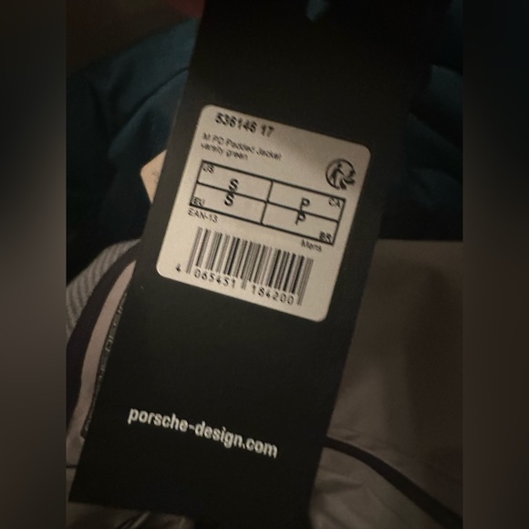 NWT $550 Porsche Design Warm Padded Quilted Down Jacket Small Varsity Green S - Picture 10 of 13